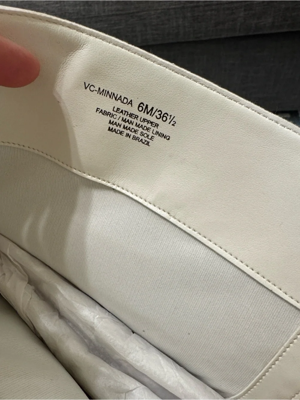 Vince Camuto Minnada White Croc Embossed Over The Knee Boots Size 6M Like New - Picture 7 of 7